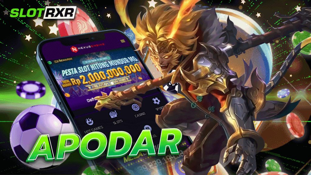 APODAR รวบรวมเกมสล็อตออนไลน์จากทั่วโลกมาไว้ในเว็บเดียว เล่นง่าย แตกง่าย ลุ้นรับเงินมากมาย